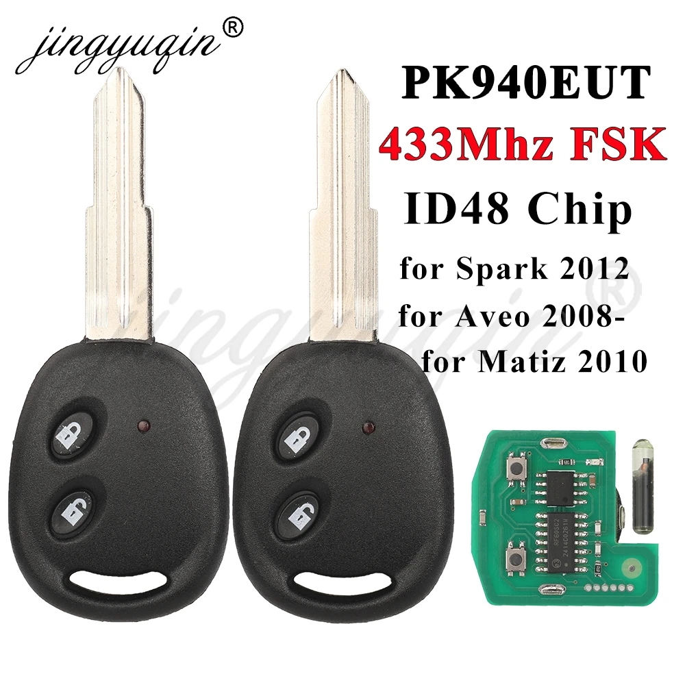 Фото Пульт дистанционного управления jingyuqin 433Nhz FSK для Chevrolet Aveo Daewoo Spark Matiz ID48 №1