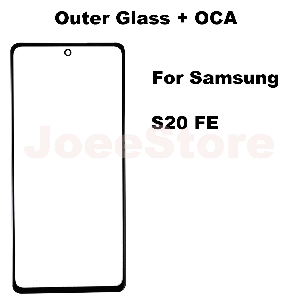 Фото 2 шт. внешнее стекло с пленкой OCA для Samsung Galaxy S10 S20 S21 S22 S23 S24 Plus Ultra FE ЖК-экран сенсорная передняя стеклянная панель №4