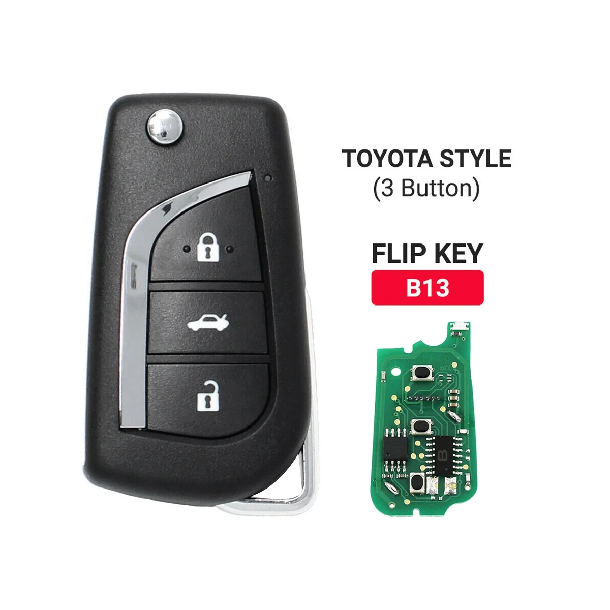 

KEYDIY B13 KD пульт дистанционного управления автомобильный ключ универсальный 3 кнопки для Toyota стиль для KD900/KD-X2 KD MINI/ URG200 программатор