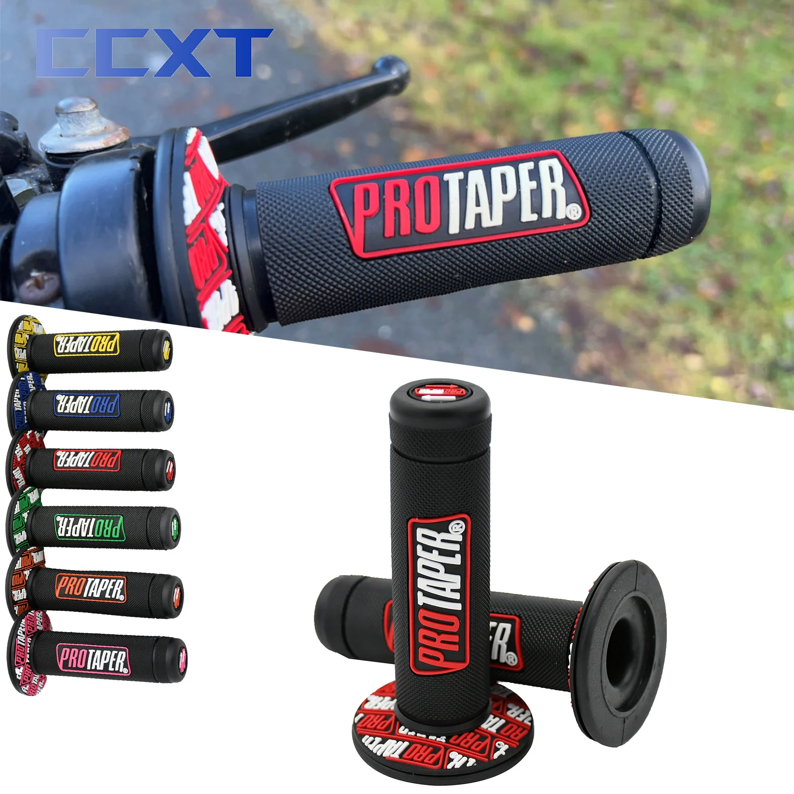 

Мотоциклетные ручки, рукоятки Pro Grip для кроссового велосипеда, 22 мм, 7/8 дюйма, гель для руля, ручки для мотокросса, квадроцикла, скутера, велосипеда и т. Д., универсальные детали