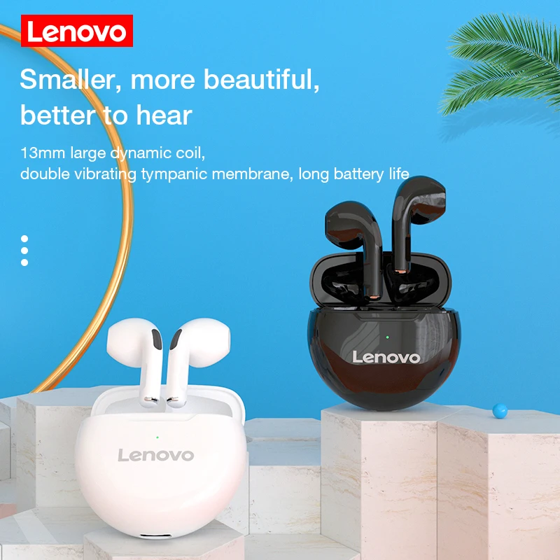 Original Lenovo HT38 10pcs Bluetooth headset 5.0 immersive audio high fidelity TWS with microphone touch control,