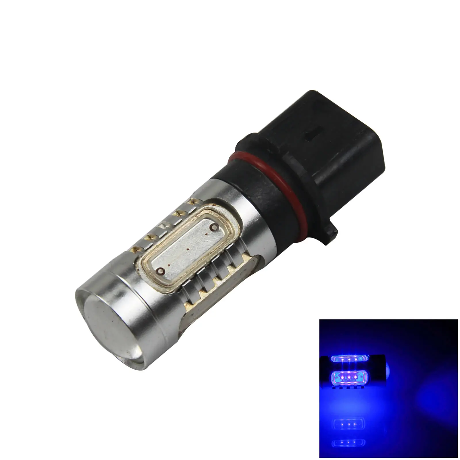 1X синяя Автомобильная противотуманная фара P13W посветильник 5 излучателей COB SMD LED