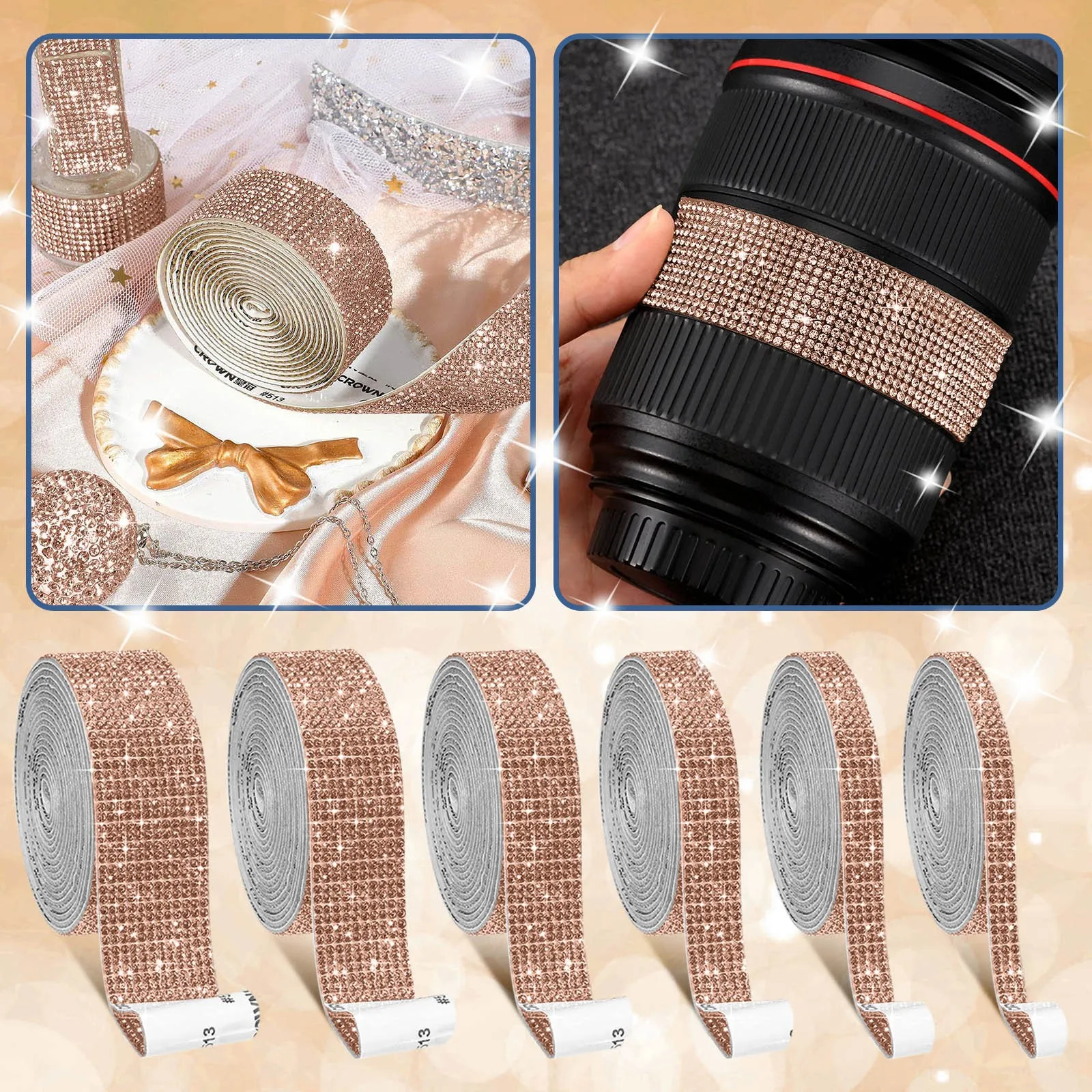 Новая модная самоклеящаяся лента Стразы с кристаллами голубыми озерами алмазная