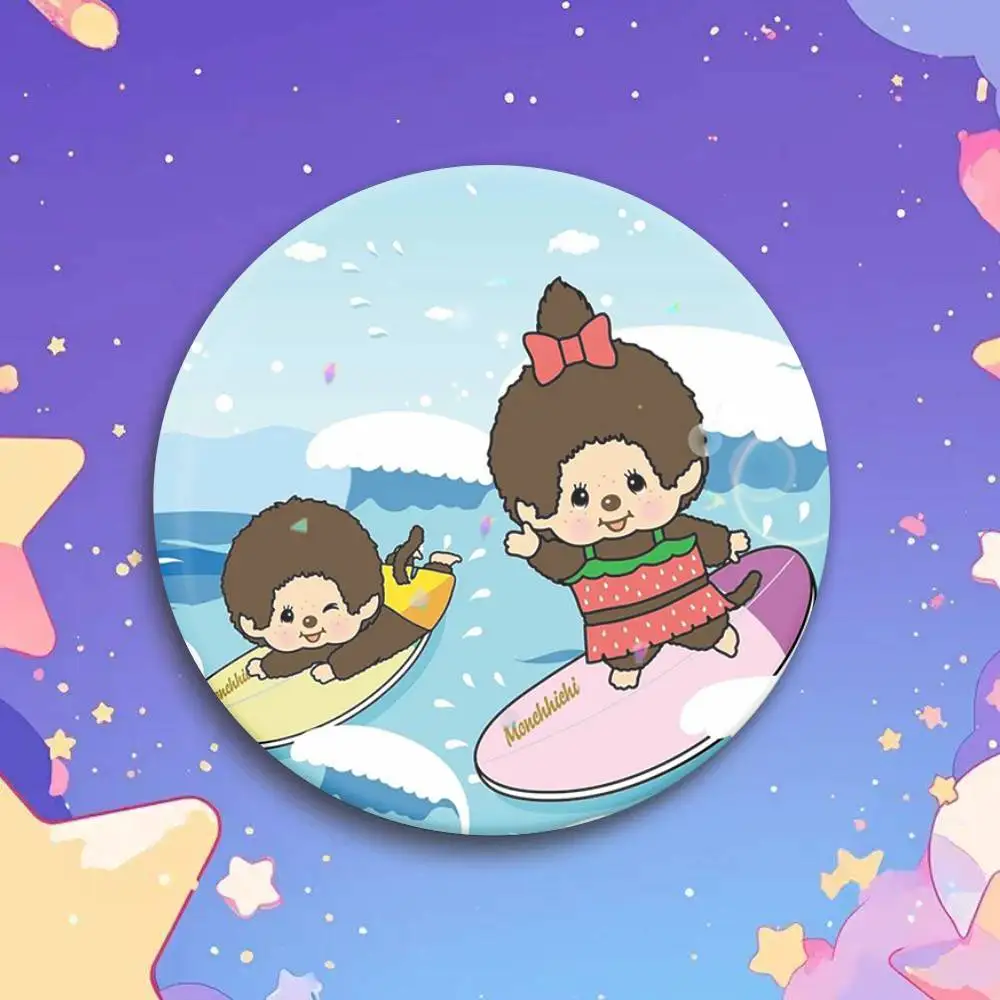 Фото Новые значки M-Monchhichi 2026: креативные жестяные значки-пины и броши для одежды и рюкзаков №4