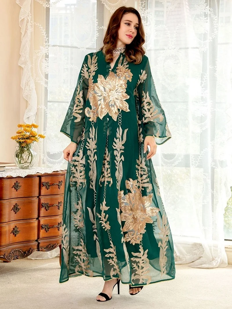 Eid Mubarak Abaya Dubai Turkey Muslim Fashion Women jalabiya Dress Islam Caftan Marocain Vestidos Clothing Robe Musulman