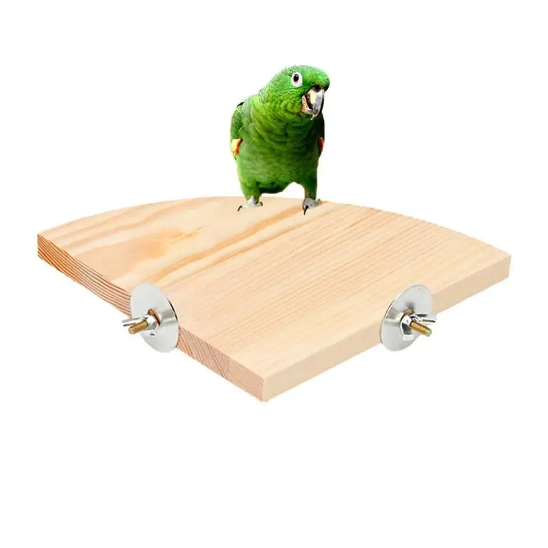 

Bird Perch Stand Platform Toy Perch Bird Wood Springboard Stand Platform Portable Stand Perch Shelf Exercise Toys For Budgie