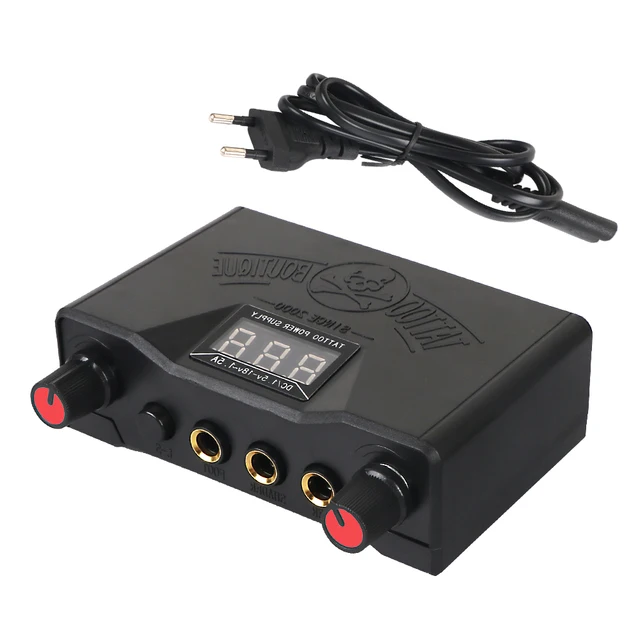 

Skull Tattoo Power Supply Digital LCD Screen Dual Mode for Rotary & Coil Tattoo Gun Machines