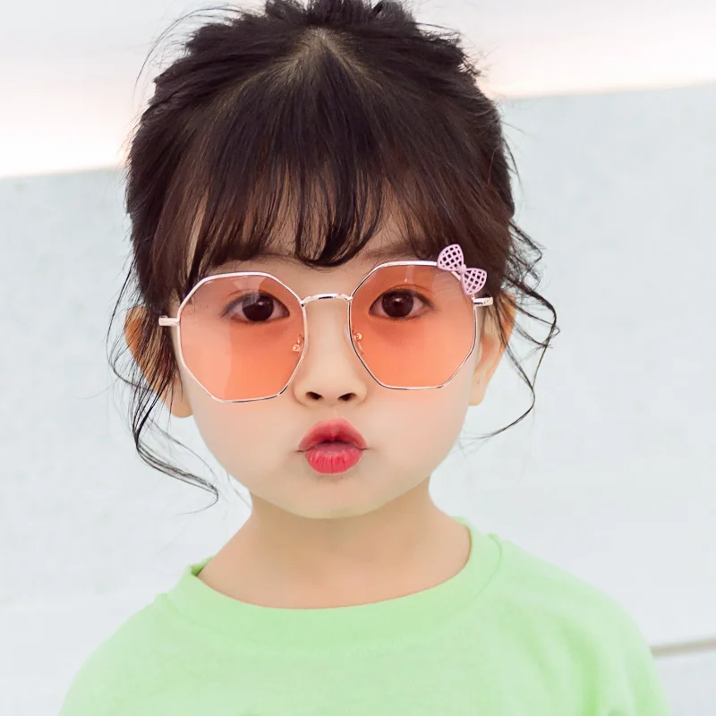 

Kids Sunglasses Fashion Brand Child Metal Sun Glasses Anti-uv Baby Sun-shading Girl Boy Sunglass Outdoor Polygon Trend