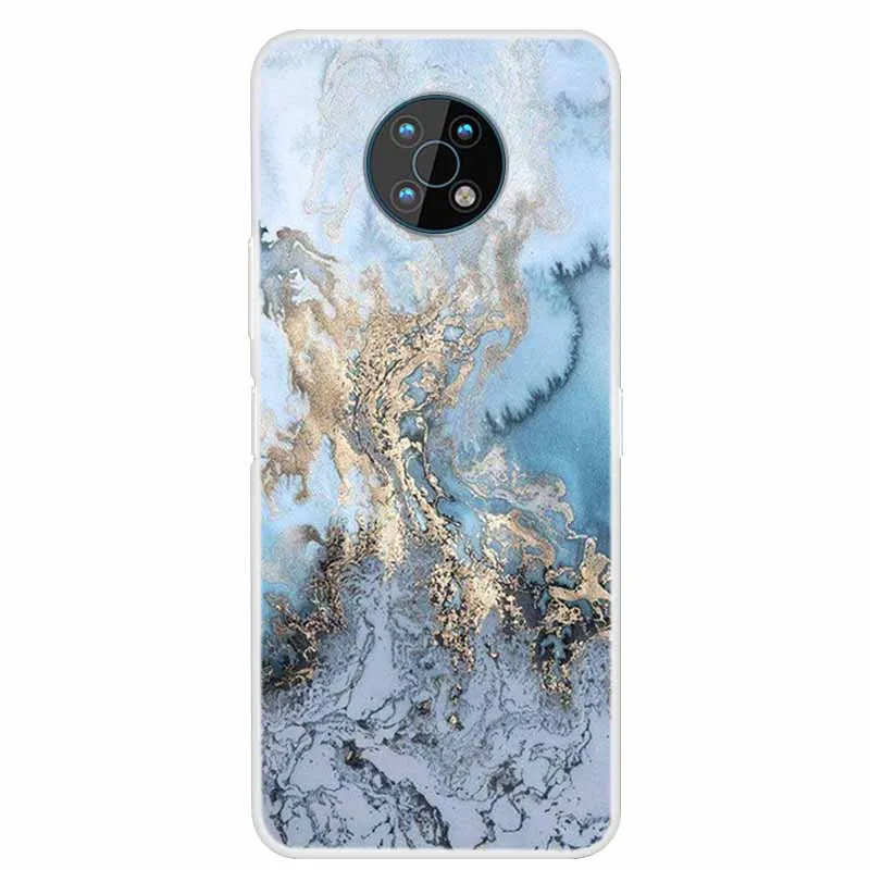 Чехлы для Nokia G300 5G G50 Мягкие силиконовые чехлы телефонов Marble Clear Задние