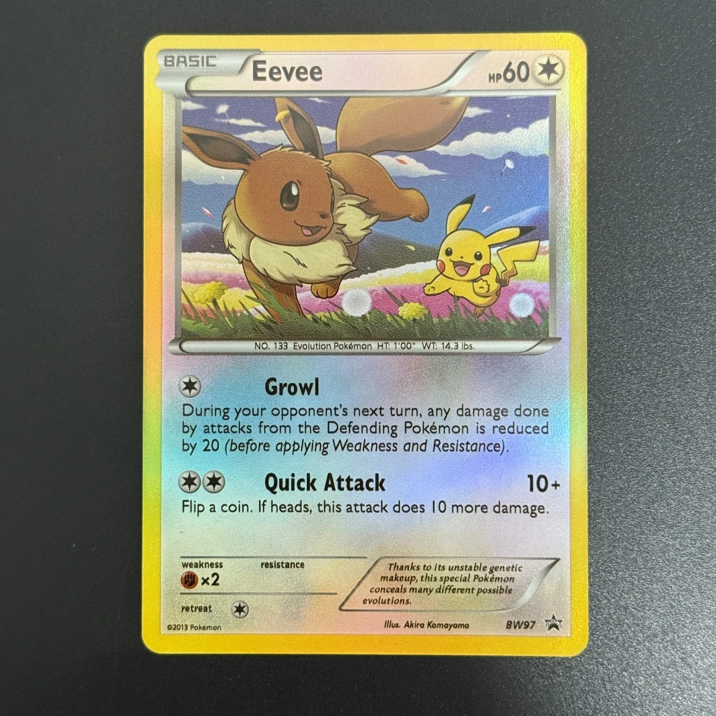 Фото Коллекционная карта TCG English Eevee и White Promos (PR) BW97, фольгированная карта-прокси №5