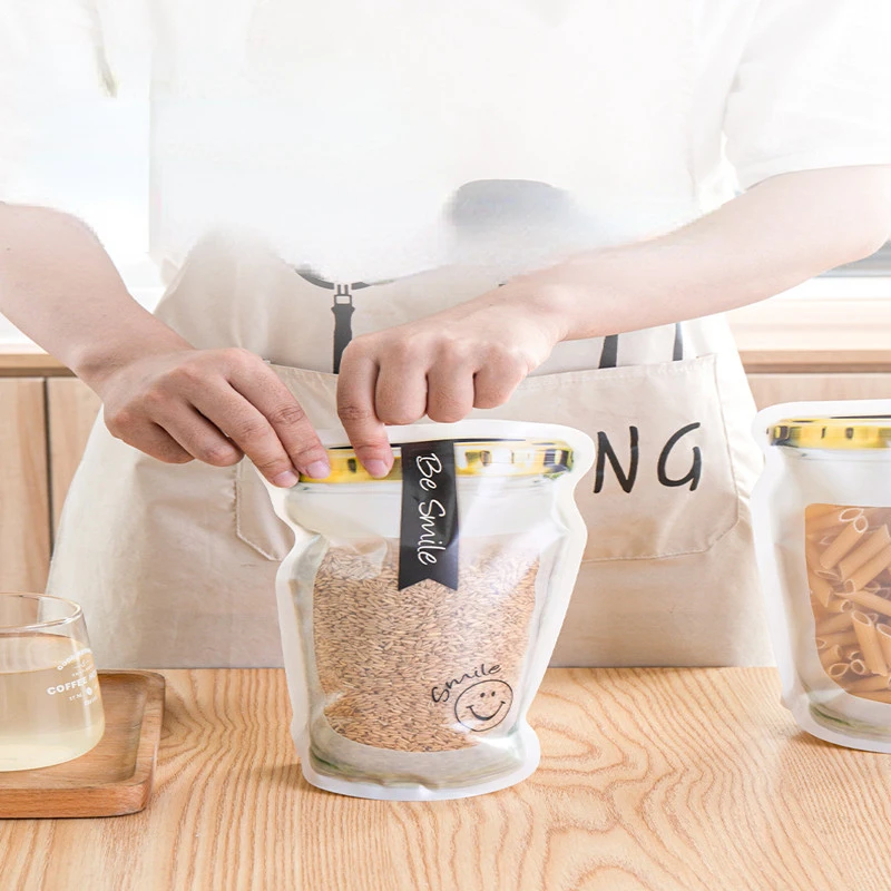 

Kitchen Organizer Storage Zipper Seal Bags, Food Storage Bags, Stand Up Bags, Mason Jars, Ziplock Bags