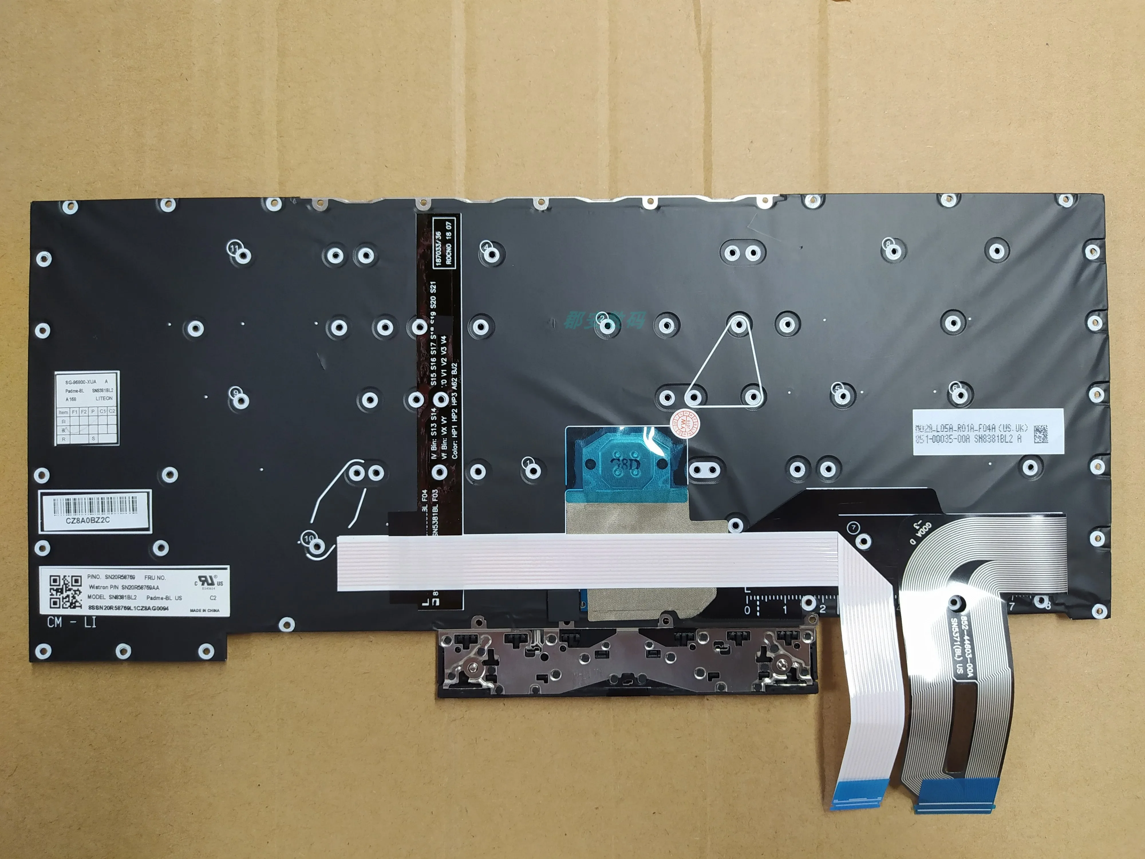 Новая американская клавиатура для Lenovo Thinkpad T490S T495S Black Enlish с кнопкой Click без