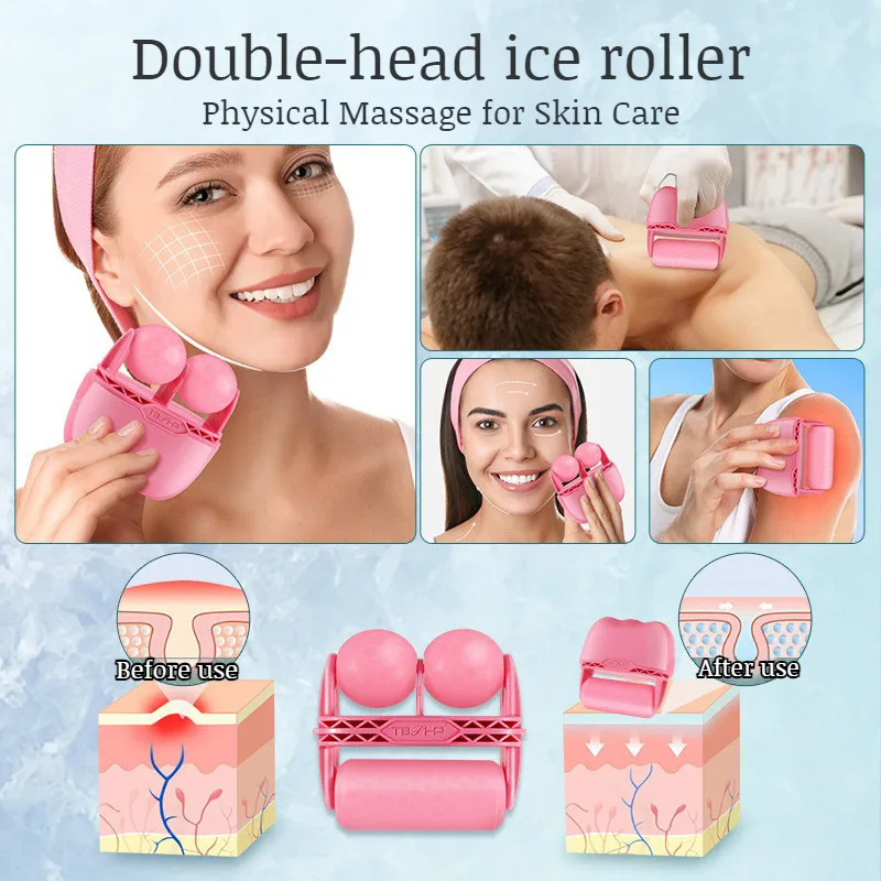 Массажер для лица ледяной ролик экстракт физический массаж сужения пор массажер