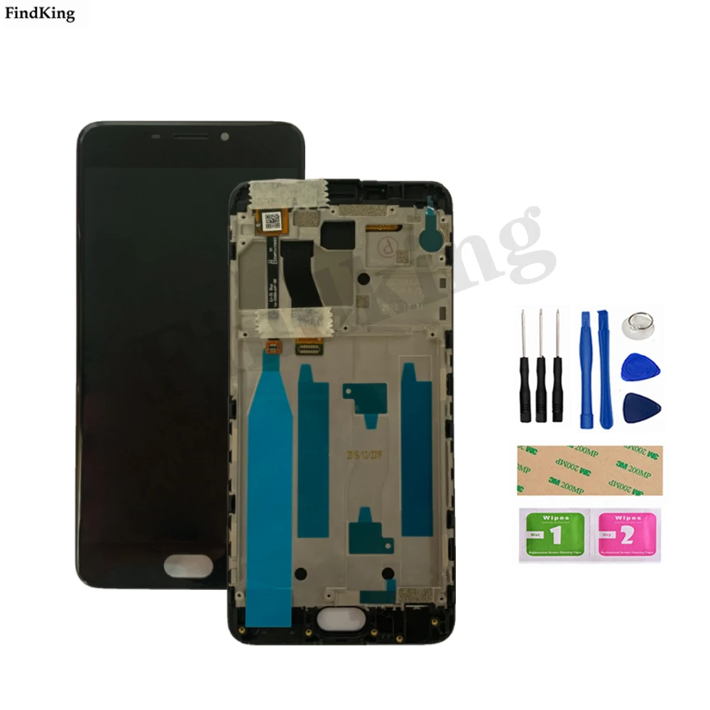 Оригинальный ЖК-дисплей для Meizu M5 Note / Meilan 5 M621H M621M M621Q сенсорный экран с рамкой