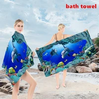 3d printing quick dry beach towels highly absorbent soft bath towels muti functional swimming camping yoga mats blanket