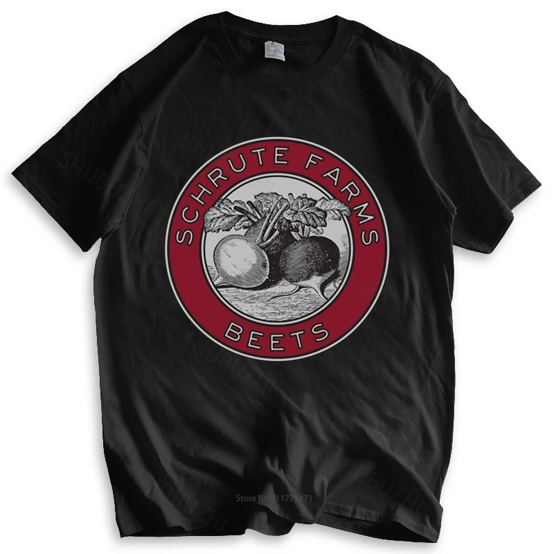 New t shirt black tops for men UGP Campus Apparel Schrute Farms Beets Dwight Funny Office TV Show T Shirt summer teeshirt