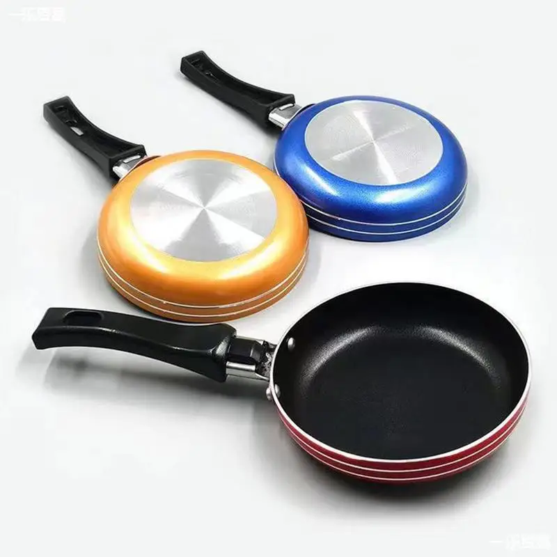 

Мини-Сковорода антипригарная сковорода из нержавеющей стали, мультяшный стейк, омлет, портативная маленькая сковорода, кухонные аксессуары для готовки