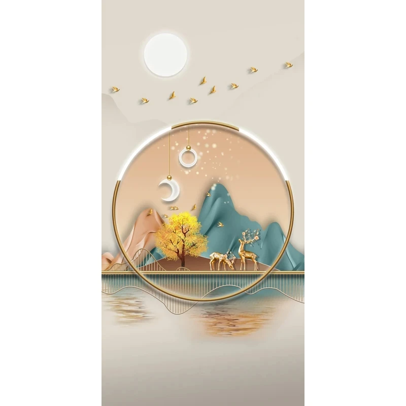 

Настенная картина FajerminArt "Золотой олень"