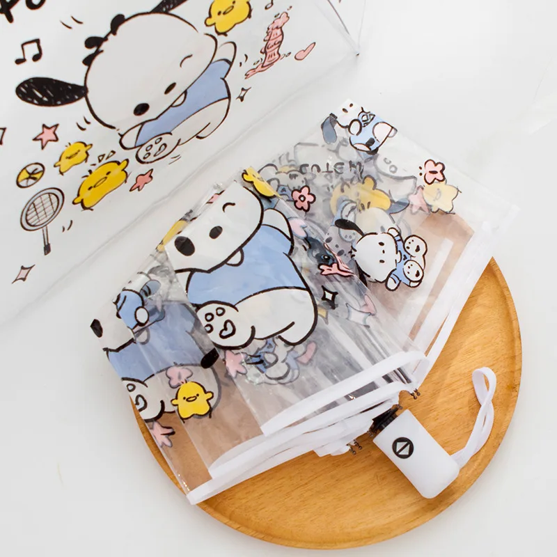 

Anime Pochacco Umbrella Fully Automatic Reflective Umbrella Reverse Folding Multifunctional Sunshade & Rain Umbrella Car Travel