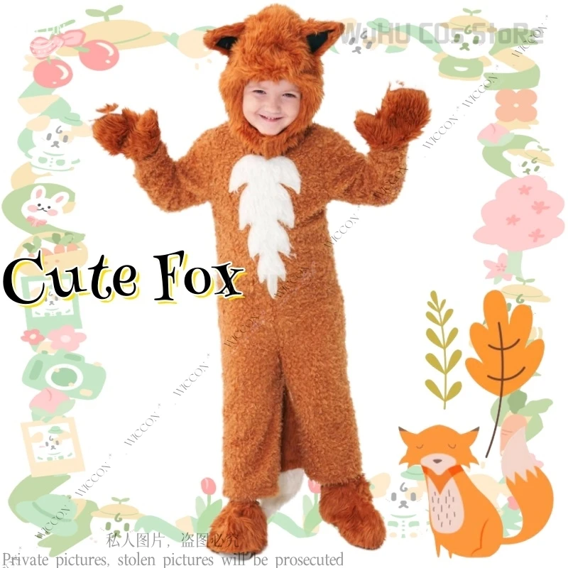 Костюм для косплея лисы с милыми маленькими животными из мультфильмов
