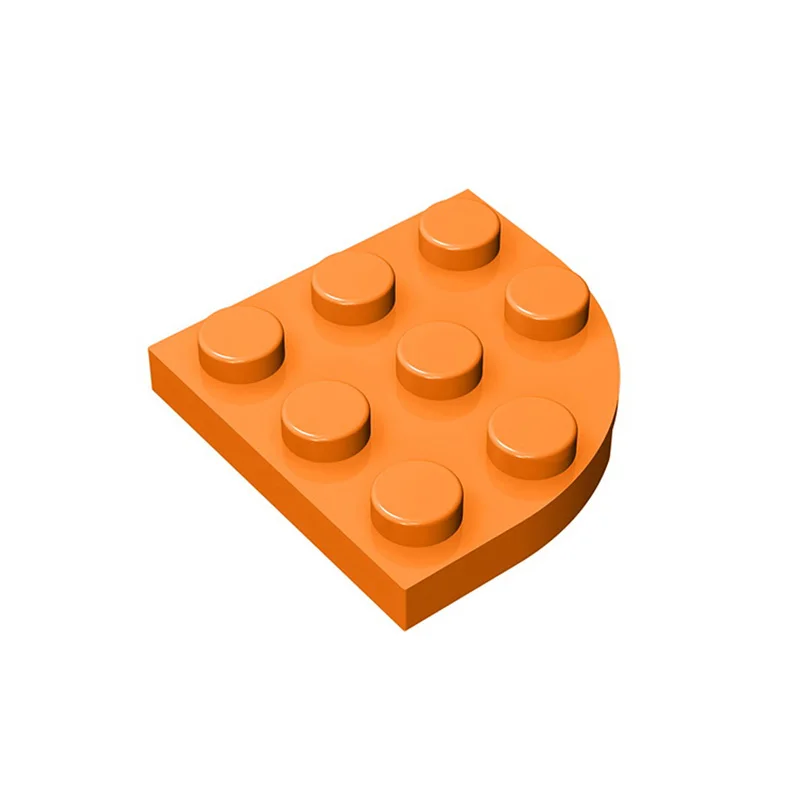 

10pcs 30357 Plate Round Corner 3x3 Compatible Assemble Building Parts Bricks Accessories Blocks DIY Replaceble Particle Kid Toy