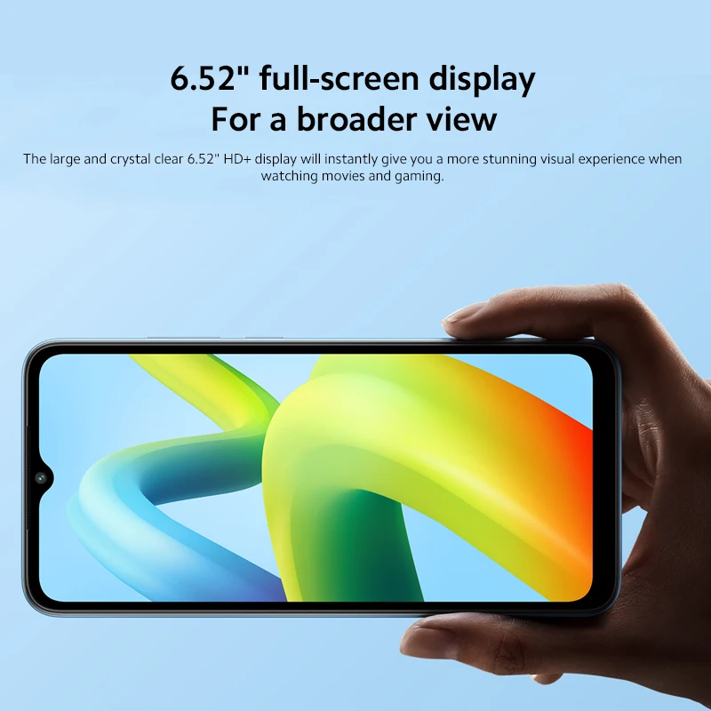 Xiaomi Redmi A1 Global Version 2GB 32GB Helio A22 Quad-Core Smartphone 8MP Dual Camera Cellphone 5000mAh Battery Android 12