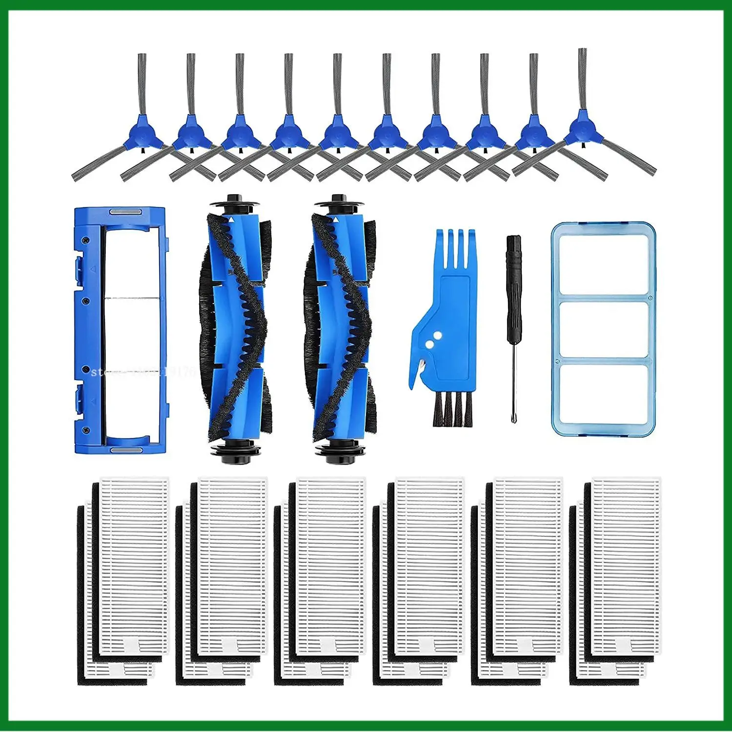 

28 Pcs Brush Filter Replacement Part for Eufy RoboVac 11S RoboVac 30 RoboVac 15C Vacuum Cleaners