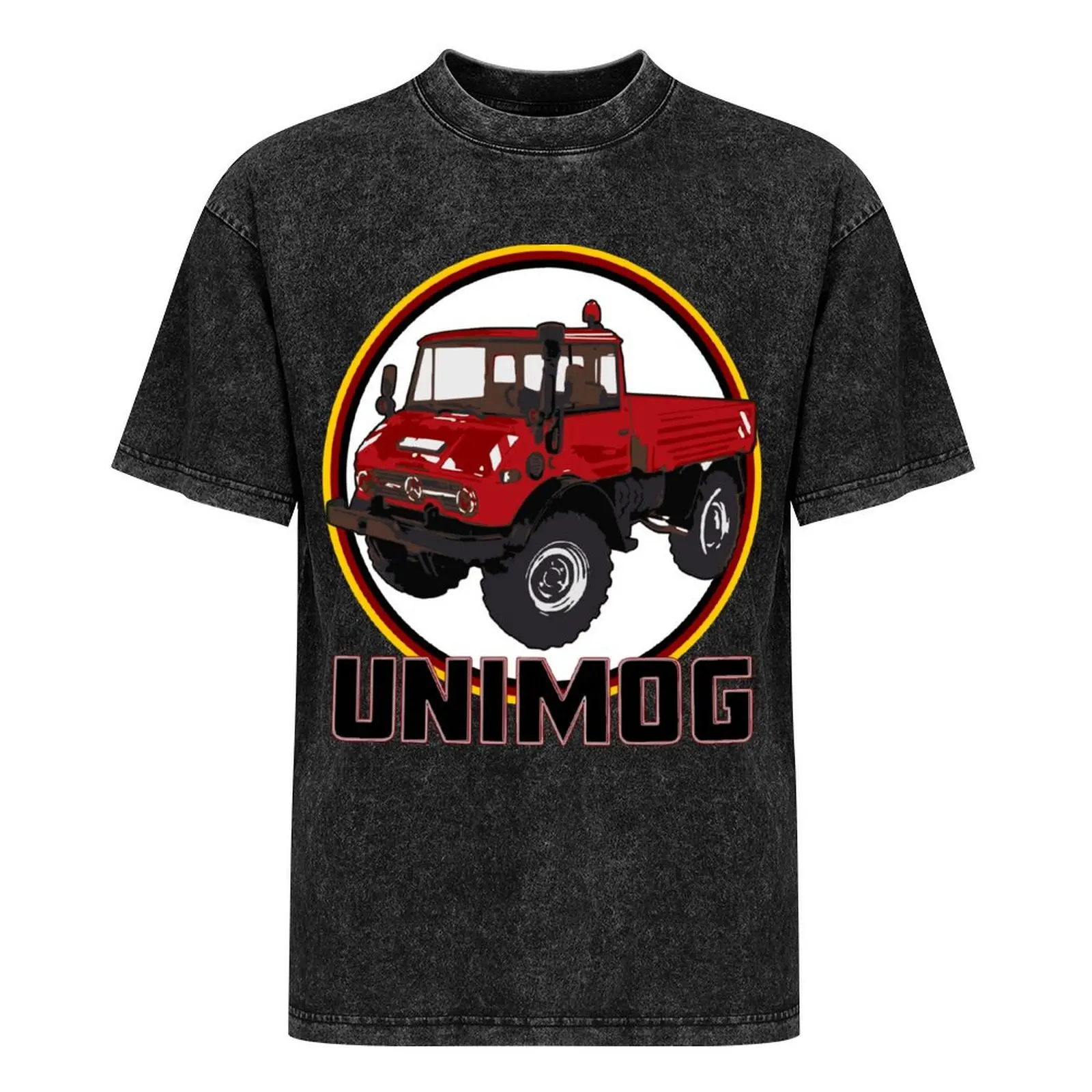 Красная футболка Unimog одежда в стиле аниме для мальчиков мужские футболки с