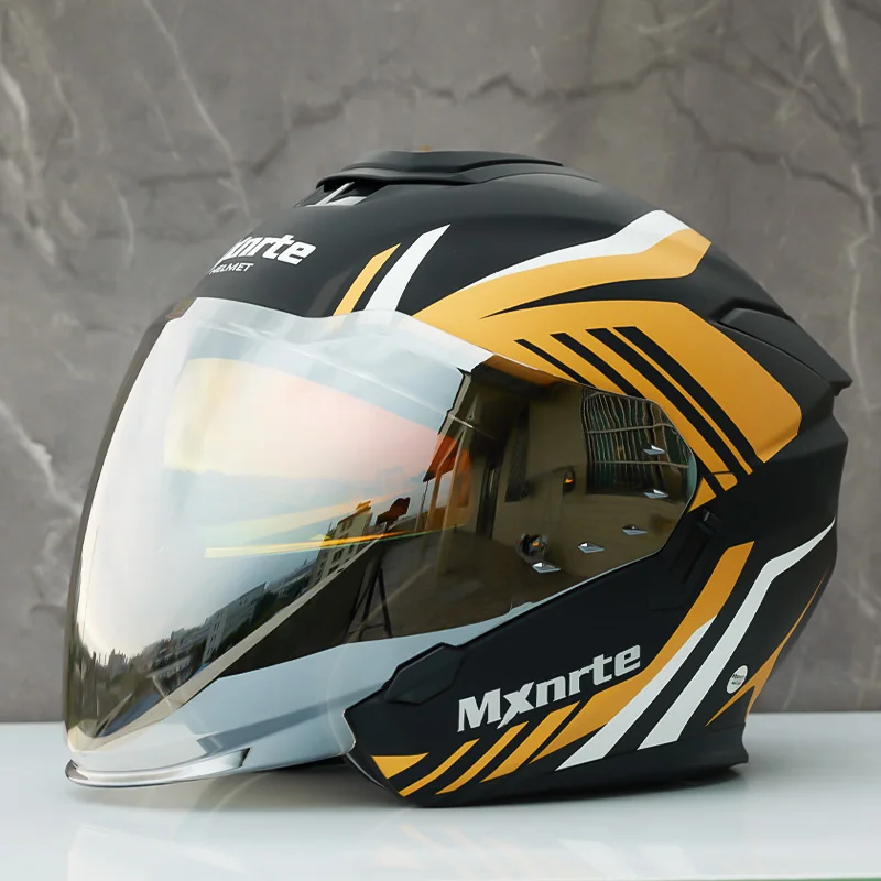ECE одобренный Mxnrte Gatling двухцветный шлем для мужчин и женщин полушлем с двойными