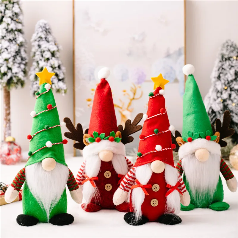 

Новинка, искусственная шляпа, Безликие куклы, украшения, Рождественская Кукла Рудольфа, рождественские подарки для детей 2022, рождественски...