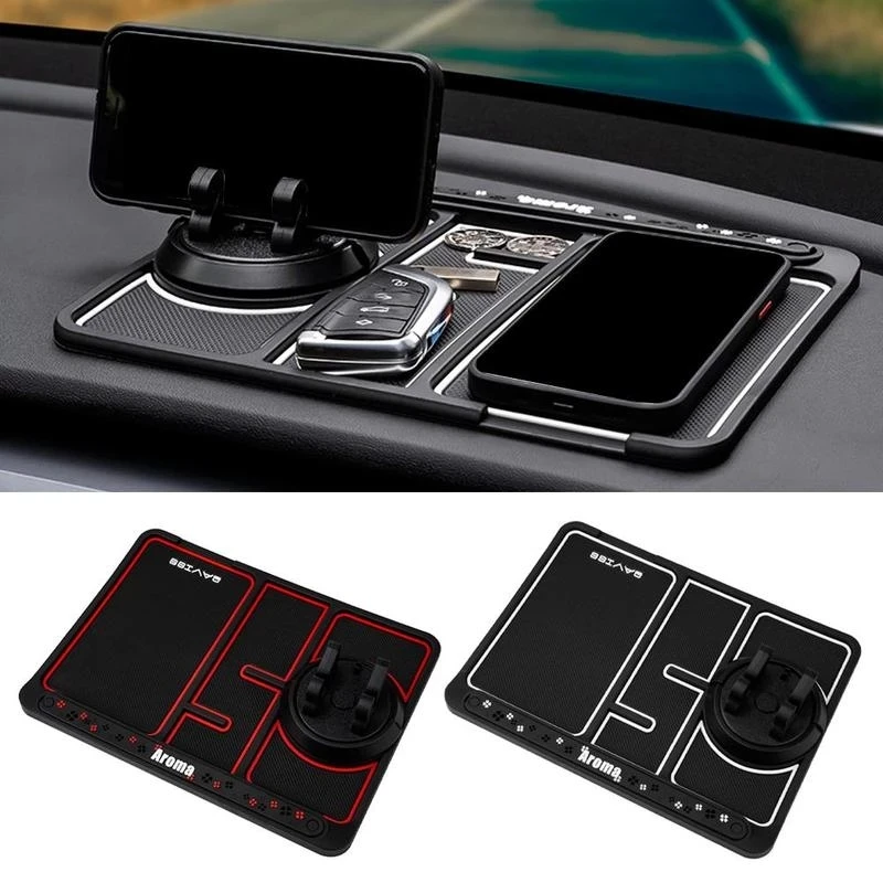 

Silicone Car Anti-Slip Mat Auto Phone Holder Non Slip Sticky Anti Slide Dash Phone Mount Parking Number Card Car Pad Mat Gadget