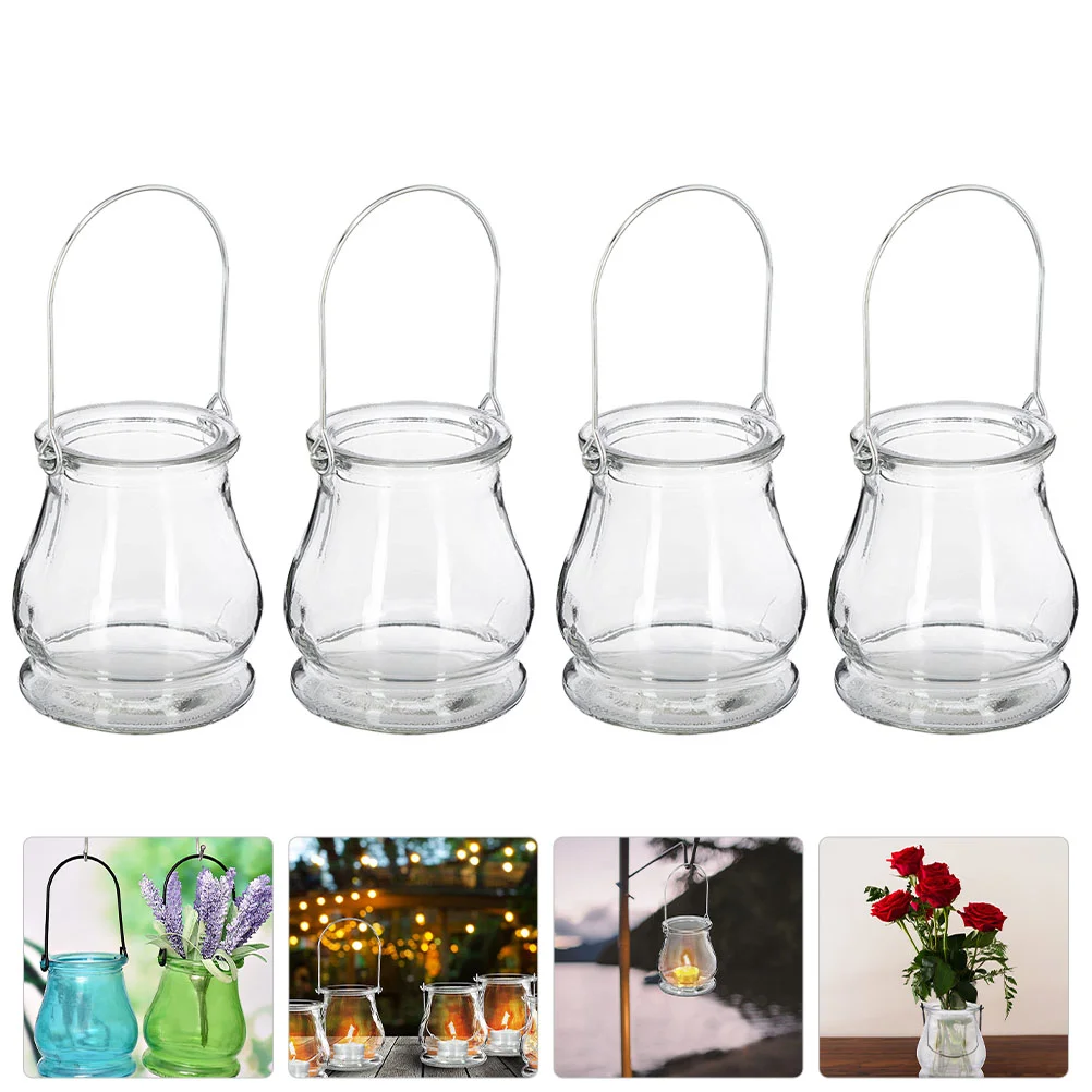 

Holderhanging Vase Holders Candlestick Stand Flower Hydroponic Decorative Taper Pillar Clear Lantern Light Tea Tealight Votive
