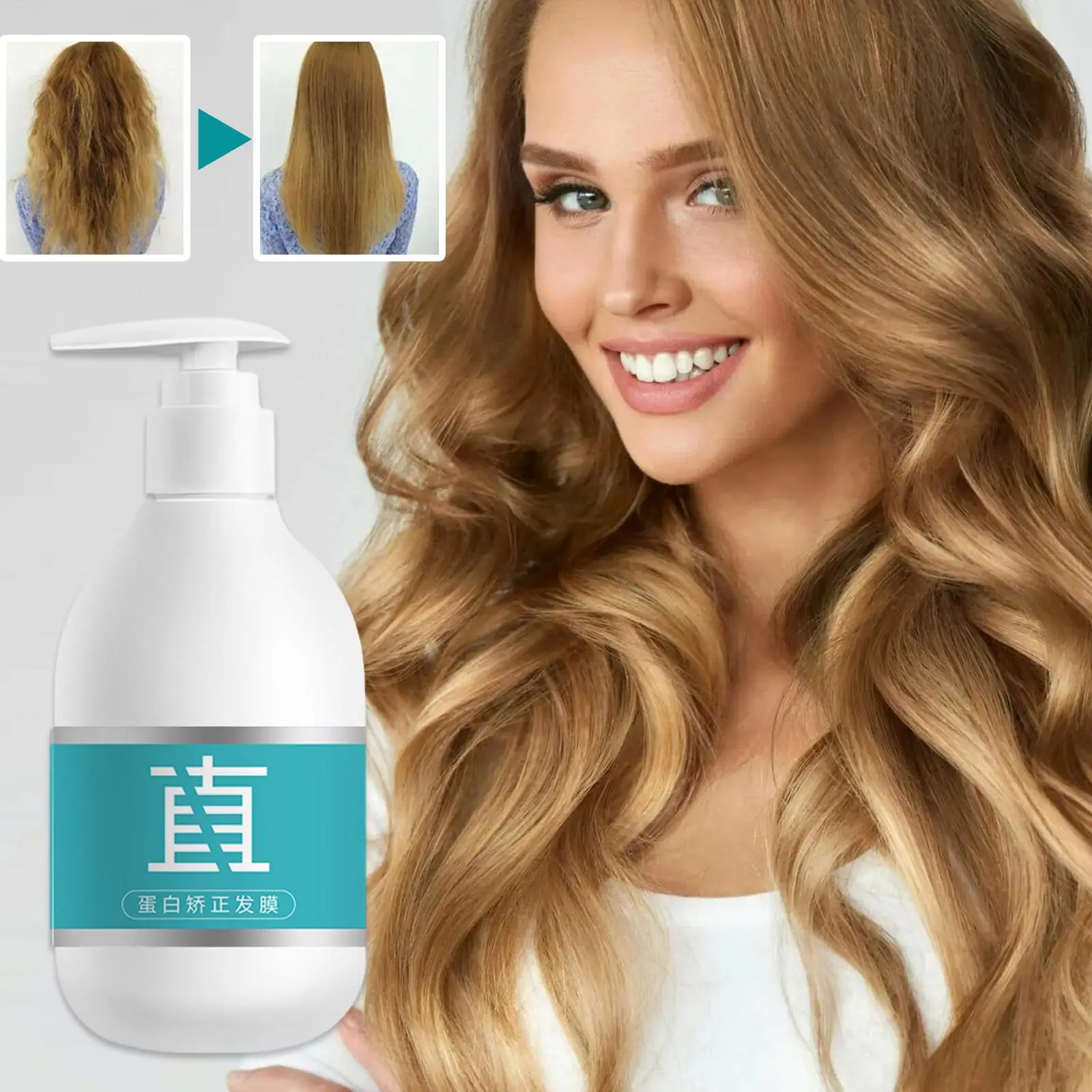 

250ML Keratin Protein Correcting Hair Straightening Cream Replenish Hair Nutrition And Moisture Does Not Hurt Hair Easily Soften