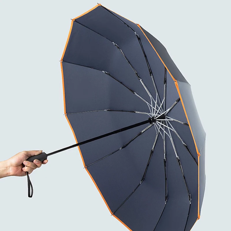 

Automatic Umbrella Reinforced Men's Large Folding Umbrellas Rain Sun Portable Uv Protection Guarda Sol Praia Grande Rain Gear