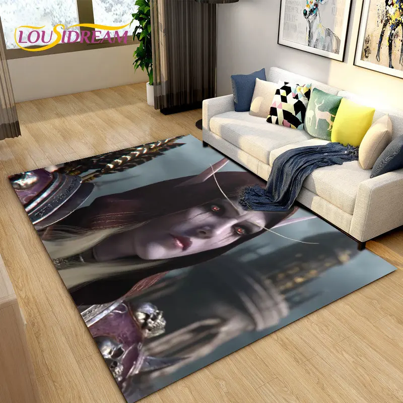 

3D World of Warcraft, WOW Game Area Rug Large,Carpet Rug for Living Room Bedroom Sofa Doormat Decoration,Kids Non-slip Floor Mat