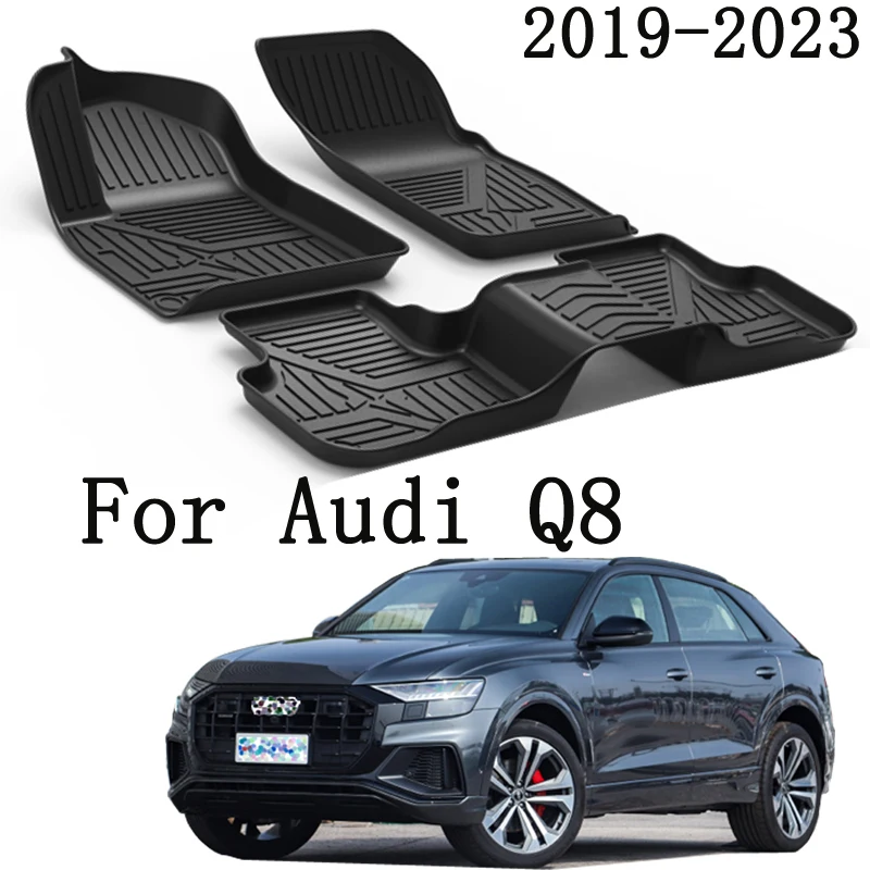 Автомобильные коврики LHD, двухслойные коврики из ТПЭ для салона, напольный коврик для Audi Q8 2023 2019 2020 2021 2022, аксессуары