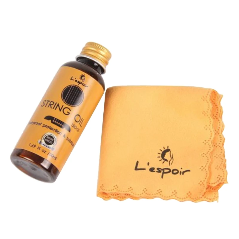 50 мл масло для струн многофункциональное грифа лимонное ухода за гитарой