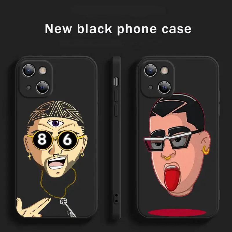 

bad bunny Phone Case for iPhone 13 12 11 mini pro XS MAX 8 7 6 6S Plus X SE 2020 XR