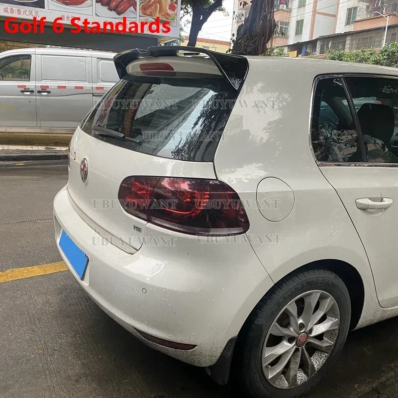 Для Volkswagen VW Golf 6 MK6 TDI GTI 2010-2013: Задний спойлер (антикрыло) из ABS-пластика, комплект аксессуаров для кузова автомобиля (art.: 3920d989fdb22) - 3920d989fdb22