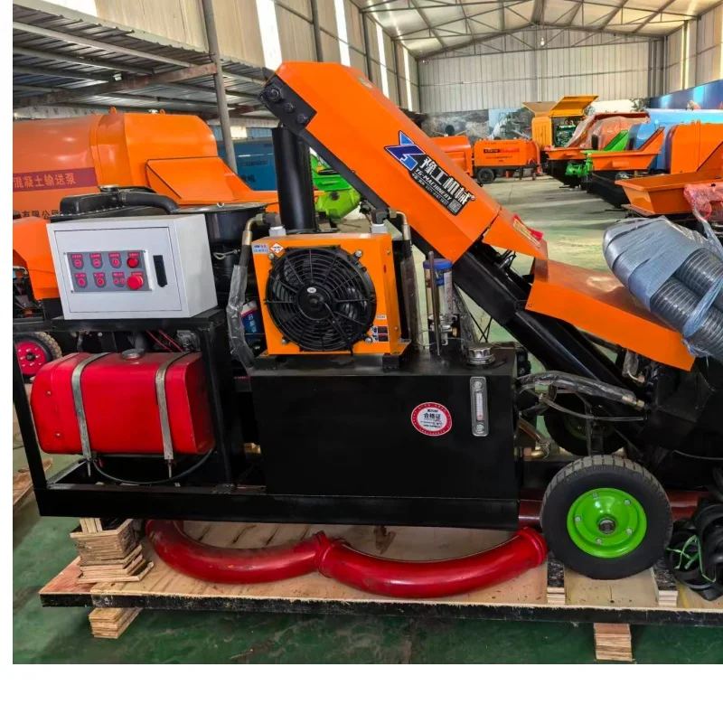 Фото Горячая распродажа: Настраиваемый дизельный бетононасос 8 м³/ч, высокая эффективность, гарантия 1 год, быстрая доставка №4