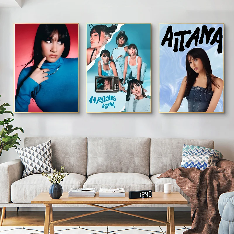 A-Aitana Q-Ocana певица плакат настенное искусство домашний декор комнаты цифровая