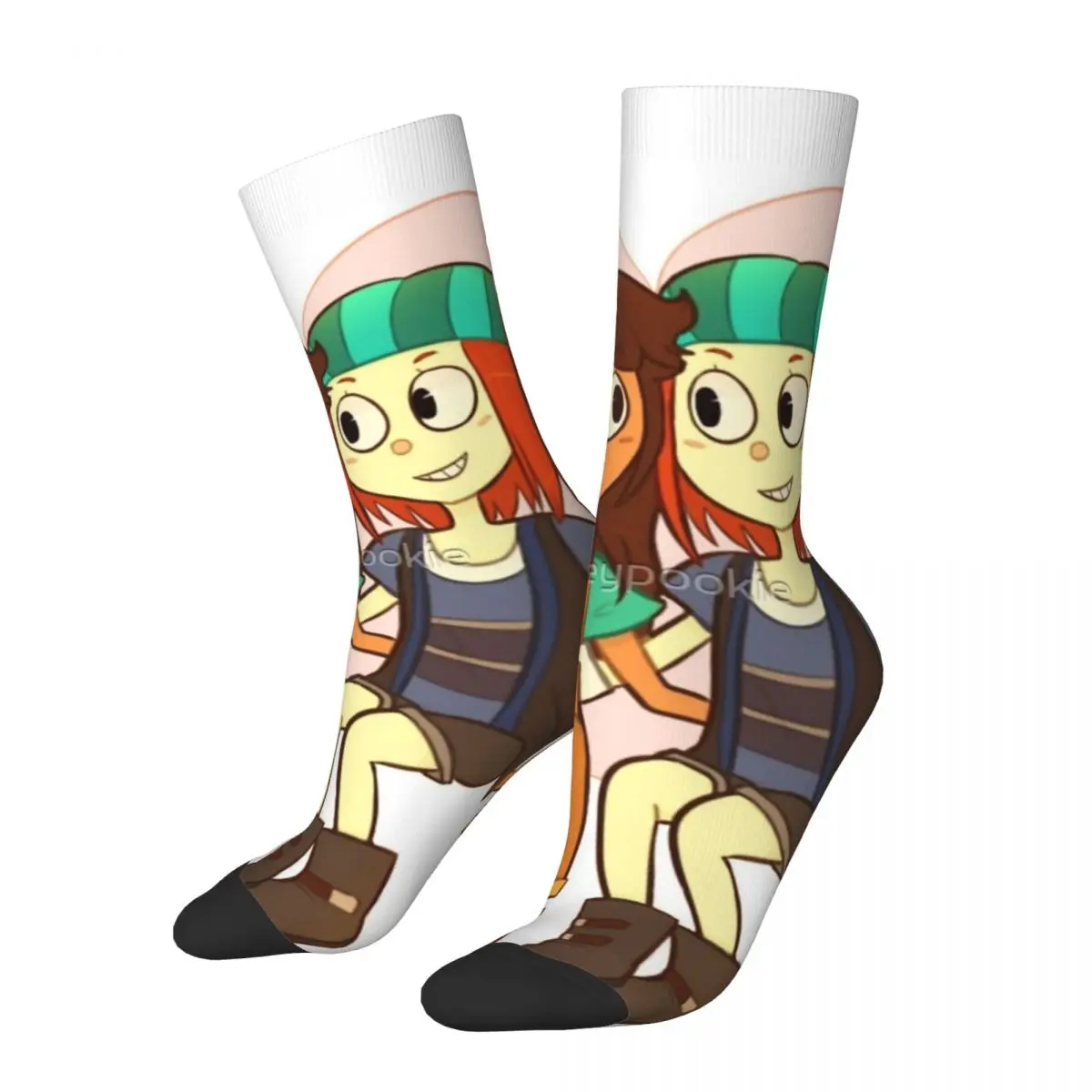 

Hip Hop Vintage MCSM Jesse And Petra Crazy Men's Compression Socks Unisex Minecraft Story Mode Harajuku Seamless Crew Sock