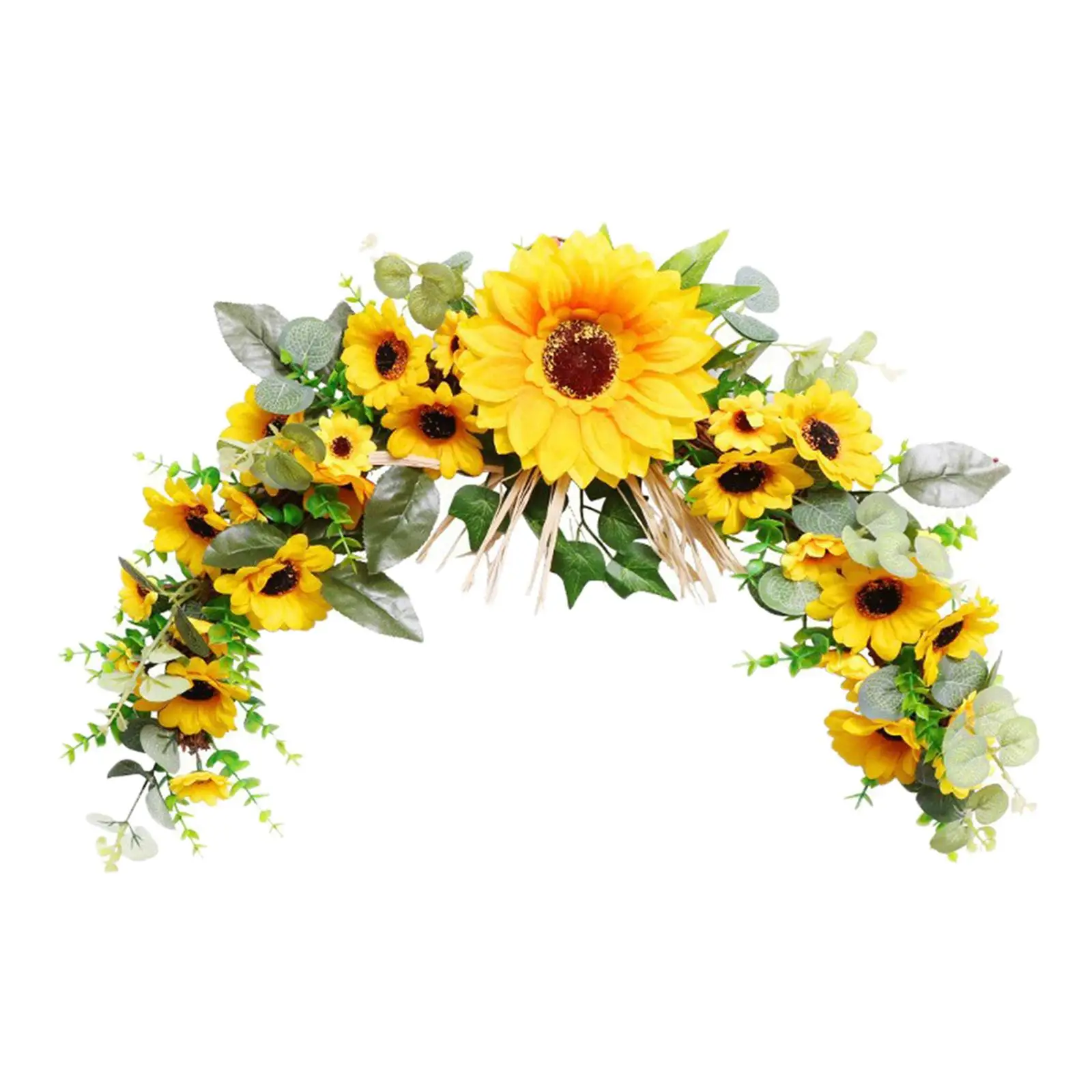 

Artificial Sunflowers Swag Floral Swag Wreath for Home Indoor Party Lintel