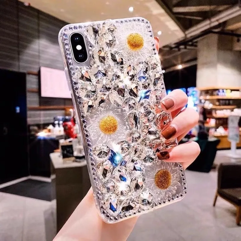 Роскошный чехол для телефона со стразами и драгоценными камнями Samsung GalaxyA22 A32 A52 A71