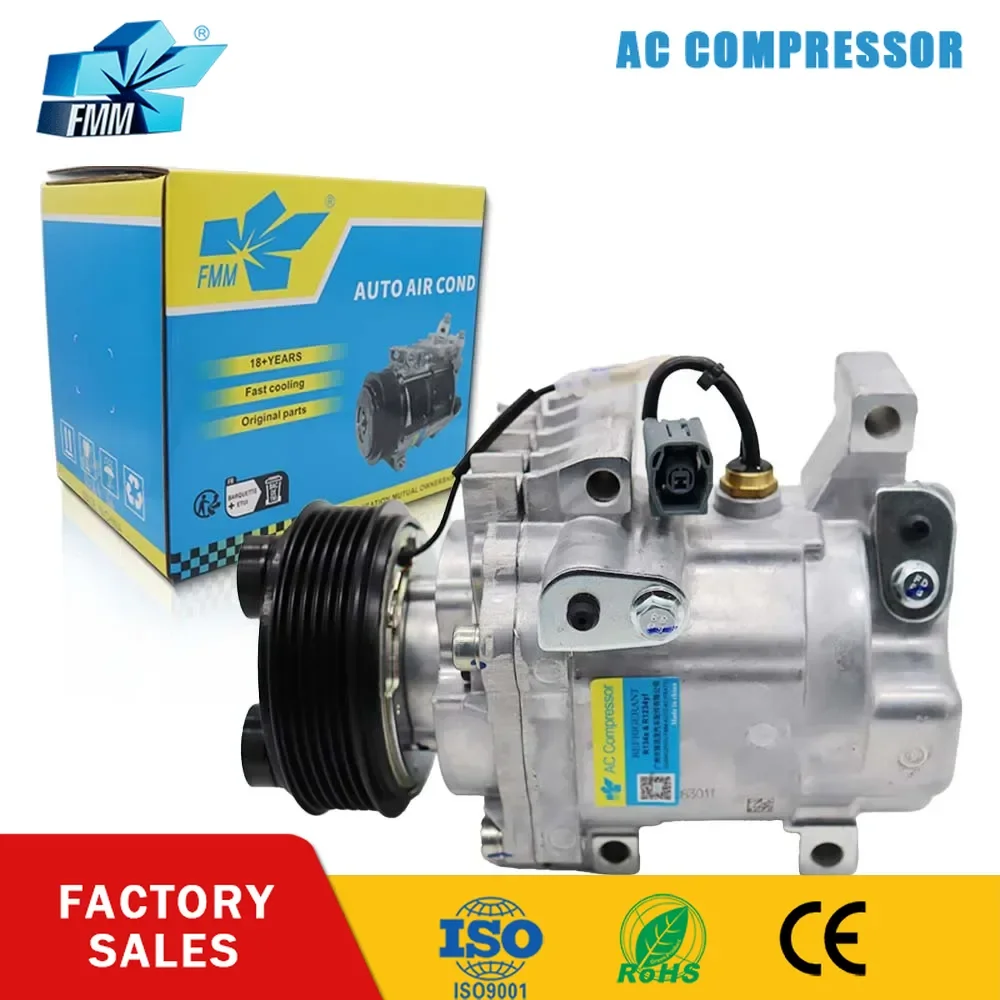 Компрессор FMM AC для Mazda 3 M3 1.6L 2003-2009 BBP 261450 A BFF 461450 H12A1AS4EY H12A1AX4EY BP4K-61K00 BP4K-61-K00A BP4K61K00B