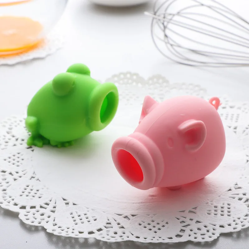 

Silicone Egg Dividers Stiring Kitchen Tools Accessories Pink Pig Yolk Divider Eggs Extractor Separator for Caking Useful Gadgets