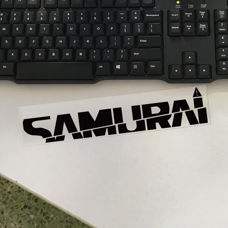 

Для SAMURAI декоративные наклейки с буквами, водостойкие светоотражающие наклейки для автомобиля, мотоцикла, ноутбука, внешние аксессуары для стайлинга, виниловые наклейки