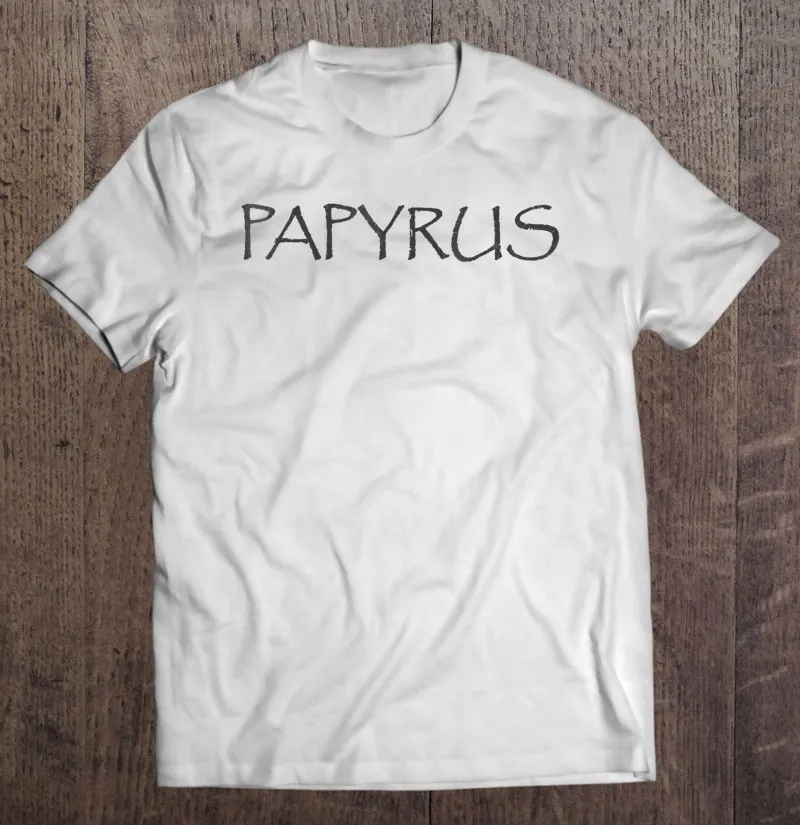 Костюм шрифта папируса забавная Мужская футболка на Хэллоуин хлопковая мужские