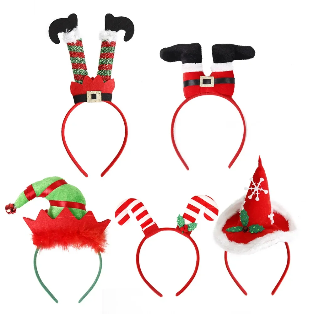 Kawaii Hair Accessories Christmas Headbands for Girls Decoration Sipplies New Year 2025 Party Dressup