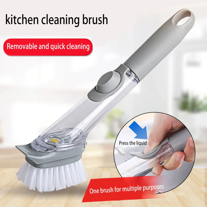 

Щетка для чистки с длинной ручкой из силикона